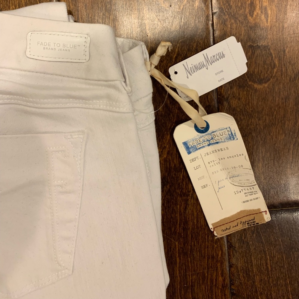 Classic White Fade To Blue Jeans